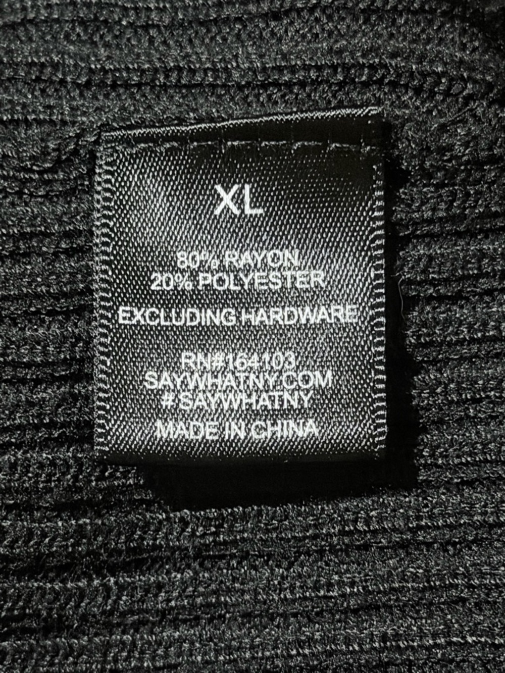 Say What? Black Ribbed V-Neck Button-Front Long Sleeve Crop Top - Picture 4 of 6